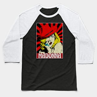 Madonna Smoke Pop Art Style Baseball T-Shirt